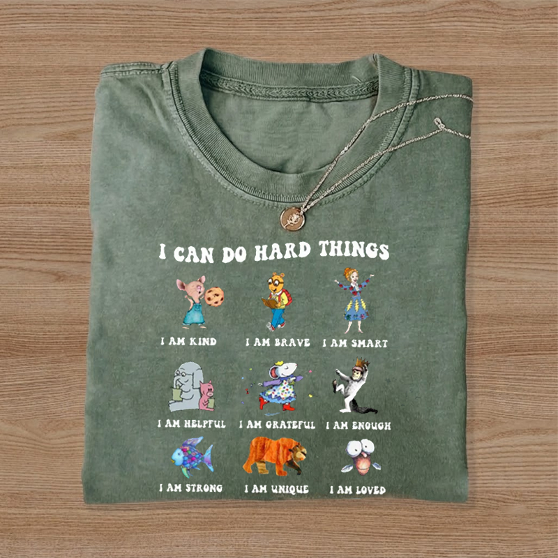 I Can Do Hard Things Believe In Yourself Back To School Teacher T-Shirt