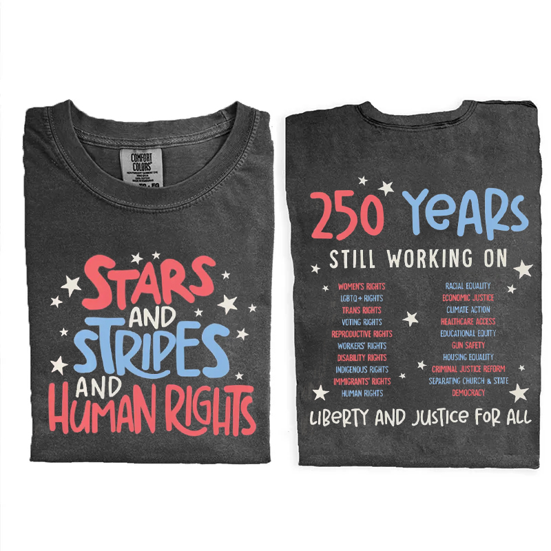 Stars Stripes And Human Rights T-Shirt