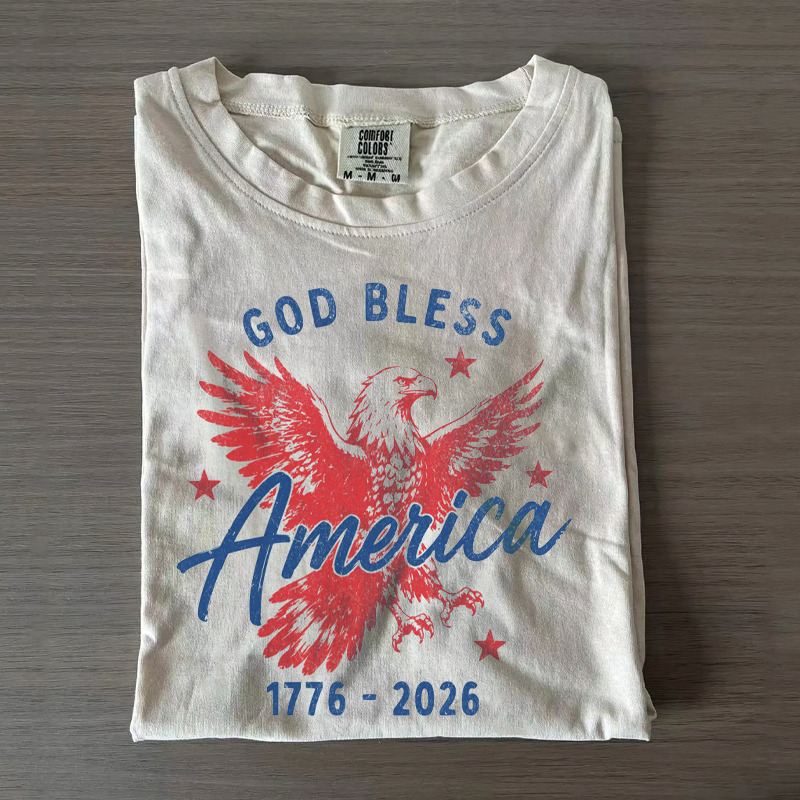  4th of July Shirt God Bless America 250th Anniversary T-Shirt