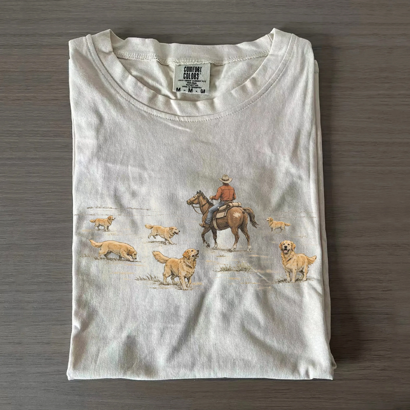 Western Golden Retriever T-Shirt
