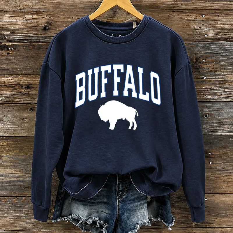 Retro Buffalo Football Sweatshirt