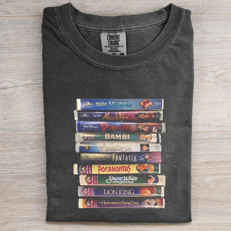 Movie Stacked VHS Tapes T-shirt