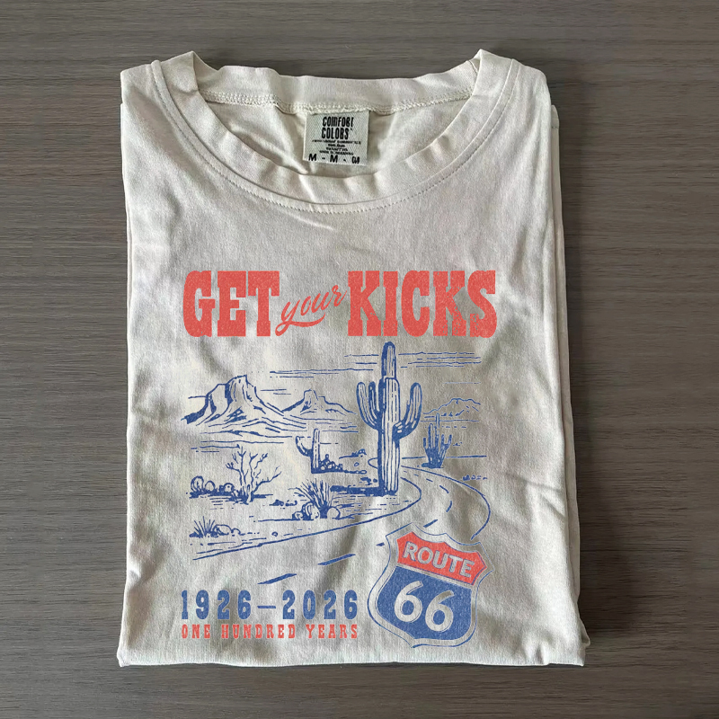 Route 66 Retro Western Road Trip T-Shirt