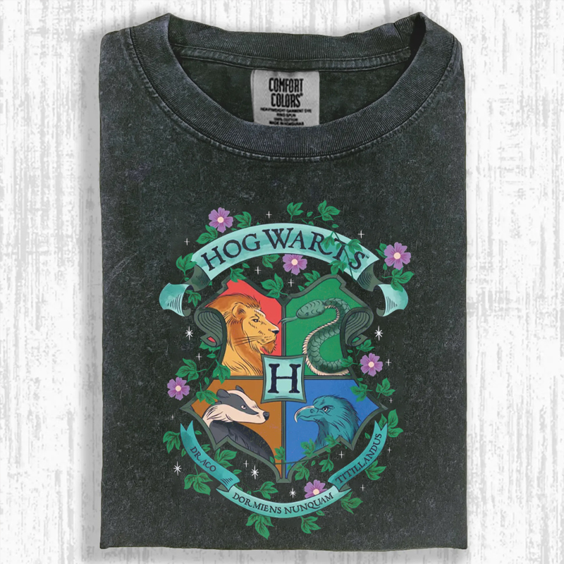 Floral Wizard School Unisex T-shirt