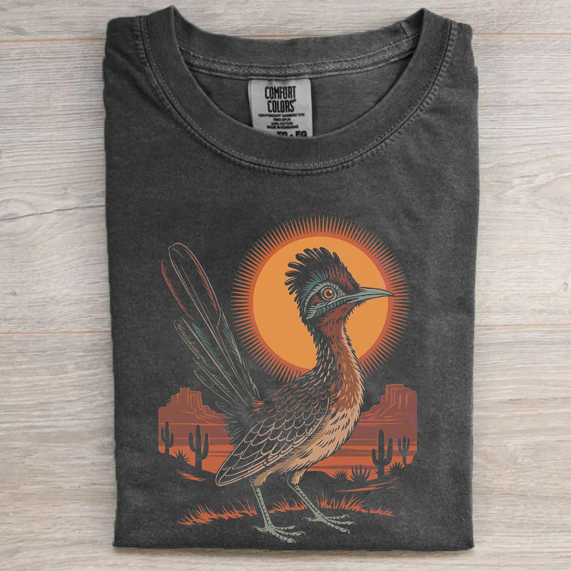 Roadrunner Vintage Desert Graphic Boho Western T-Shirt