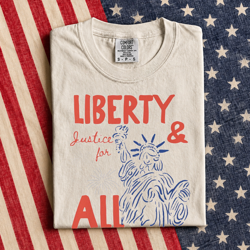 Liberty and Justice for All 4th of July T-Shirt