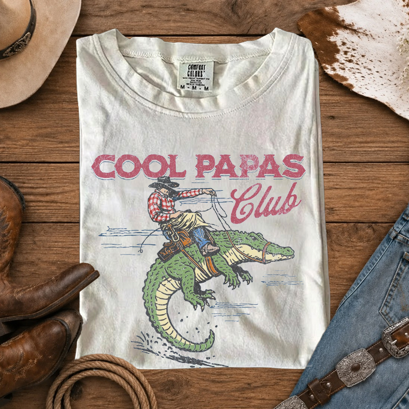Alligator Cool Papas Club T-Shirt
