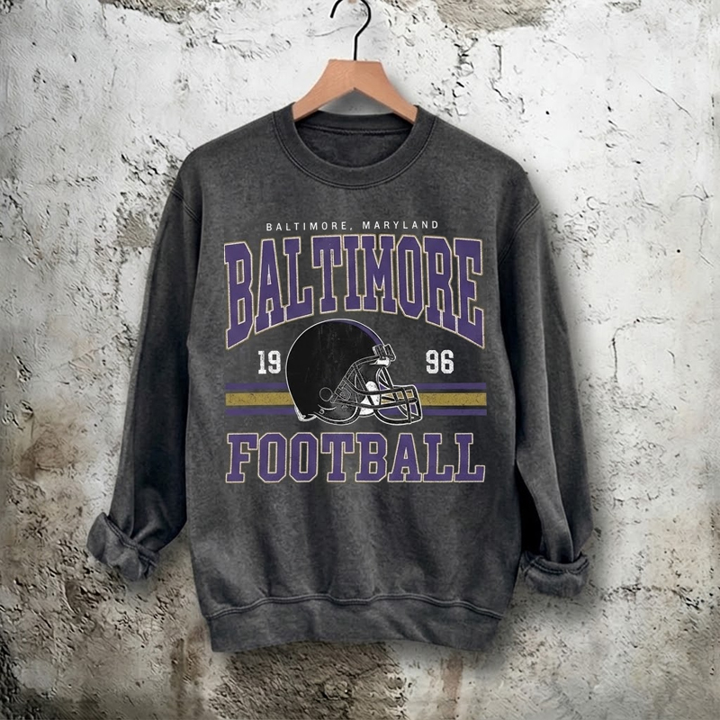 Retro Baltimore Football Sweatshirt