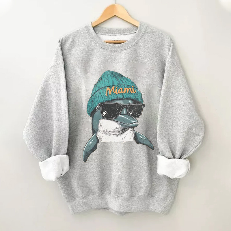 Comfort Colors Miami Football Mascot Sweatshirt