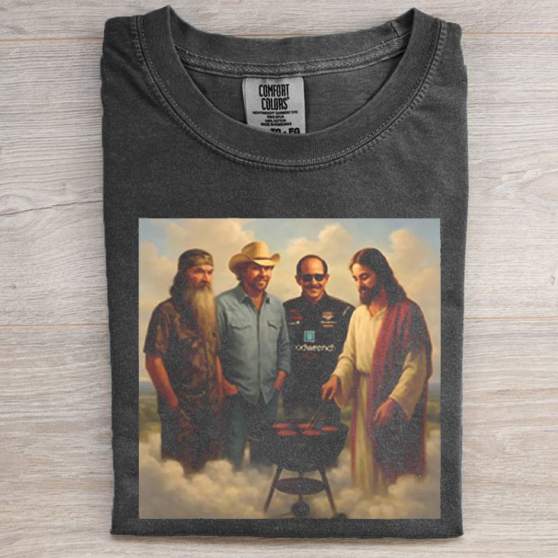 The Real Gang Meetup In Heaven Phil Robertson Dale Earnhardt Toby Keith T-shirt