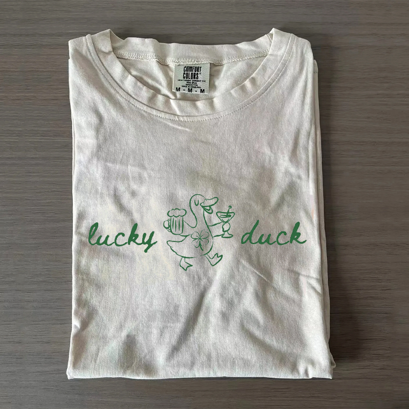 St Patricks Day Lucky Duck T-Shirt