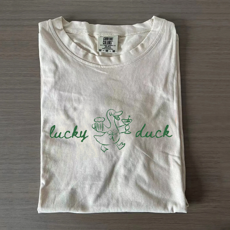 St Patricks Day Lucky Duck T-Shirt