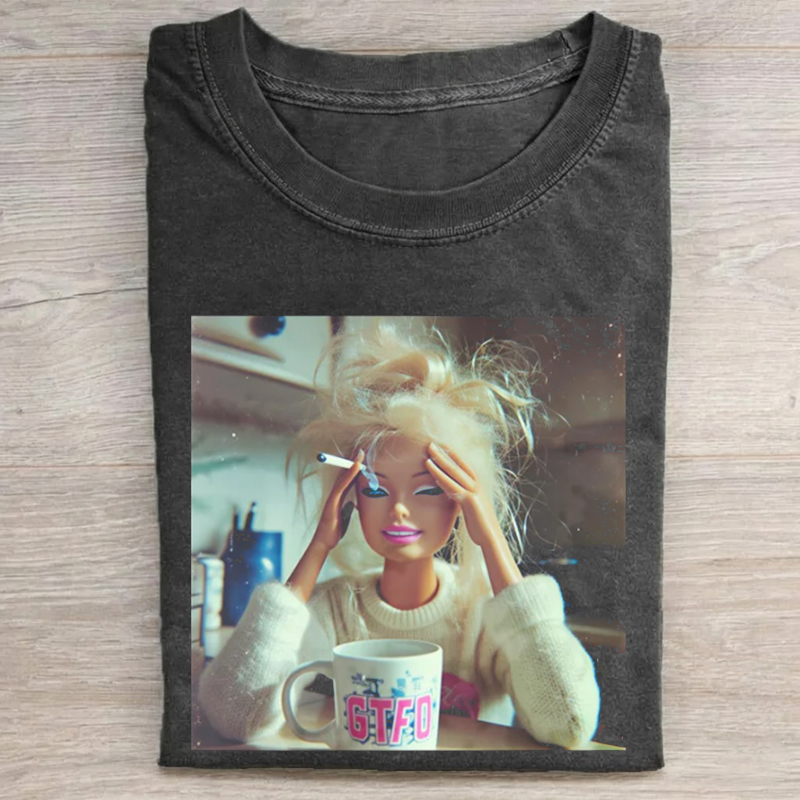 Distressed Doll Face Meme T-Shirt