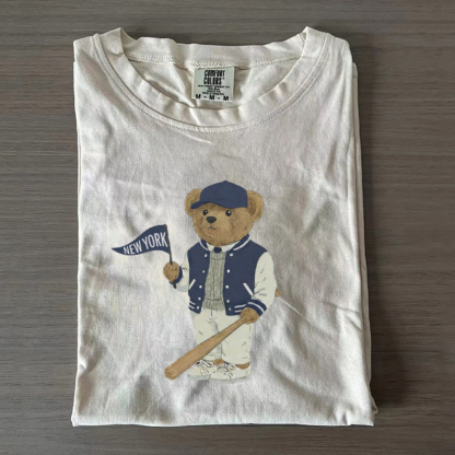 New York Baseball Vintage Bear T-Shirt