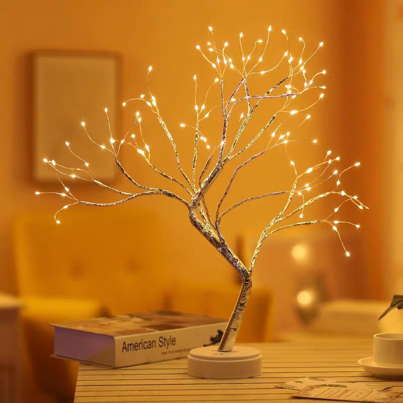 108L detachable copper wire tree branch table lamp