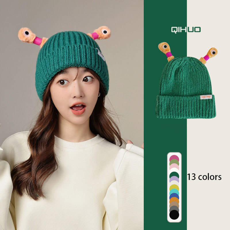 Glowing tentacles knitted hat
