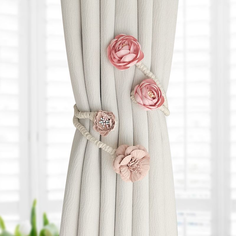 Flexible Twist Bough Flower Curtain Tiebacks