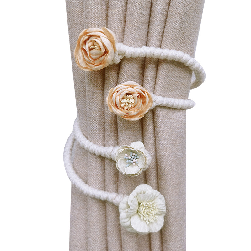 Flexible Twist Bough Flower Curtain Tiebacks