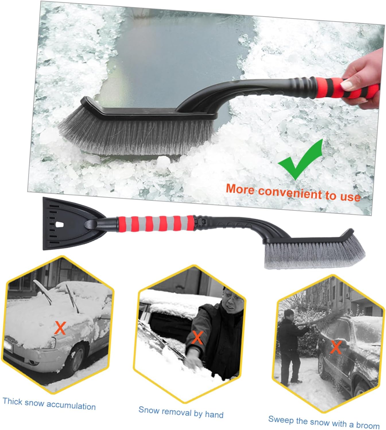 Two In One Snow Removal Brush Shovel