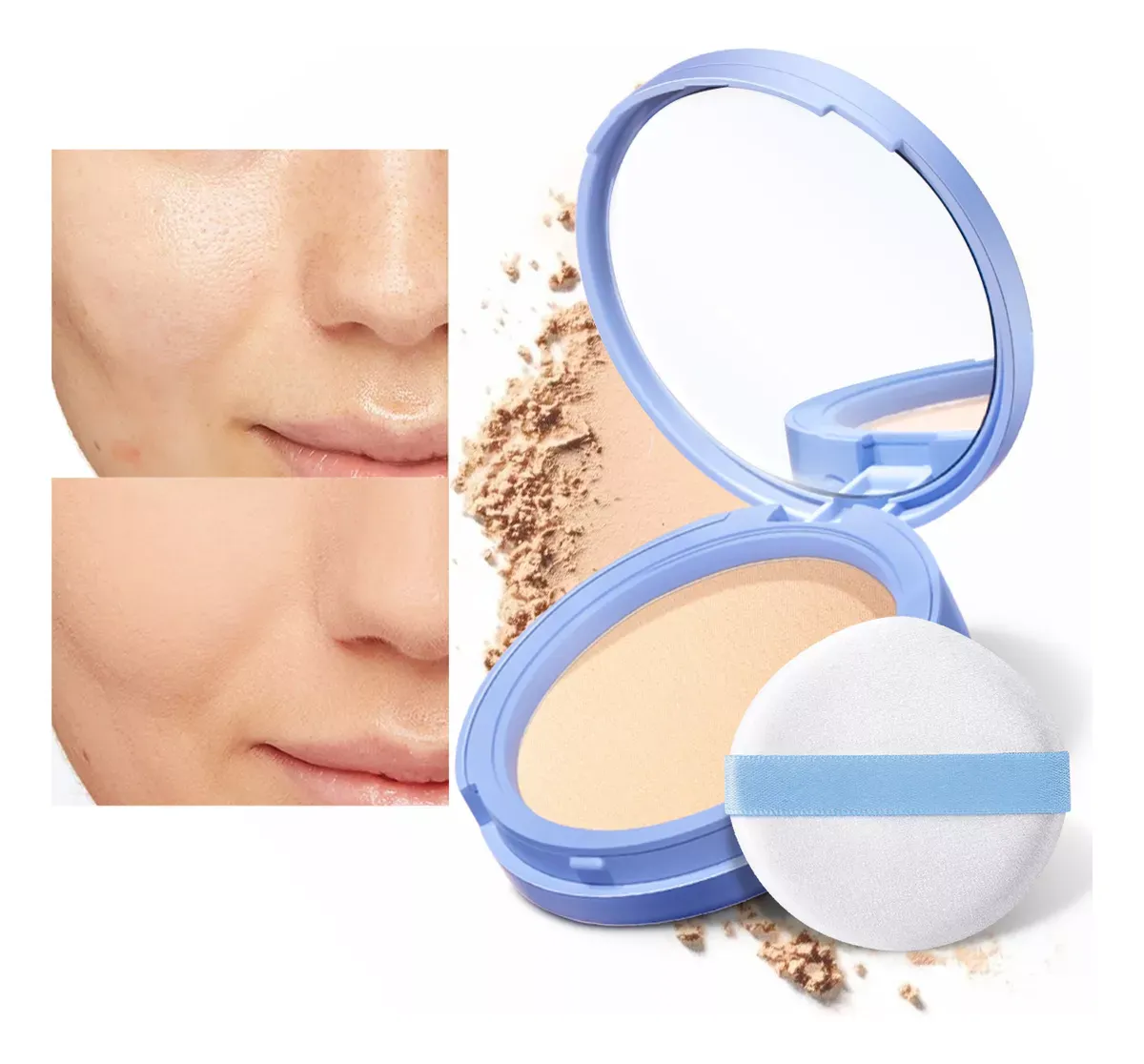 Sace Lady Base De Maquillaje Polvo Compacto Fijador Matte
