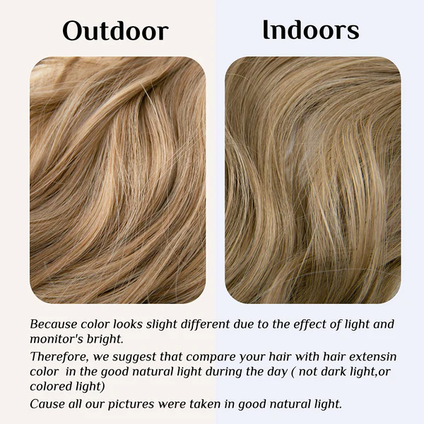 Braunblonde Haarverlängerungen