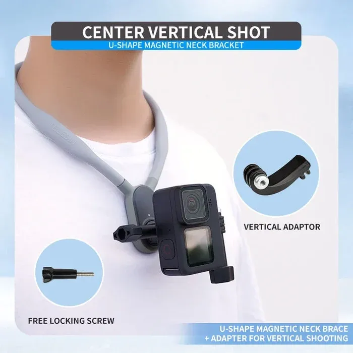 U-shape Neck Holder Mount for Sports Camera