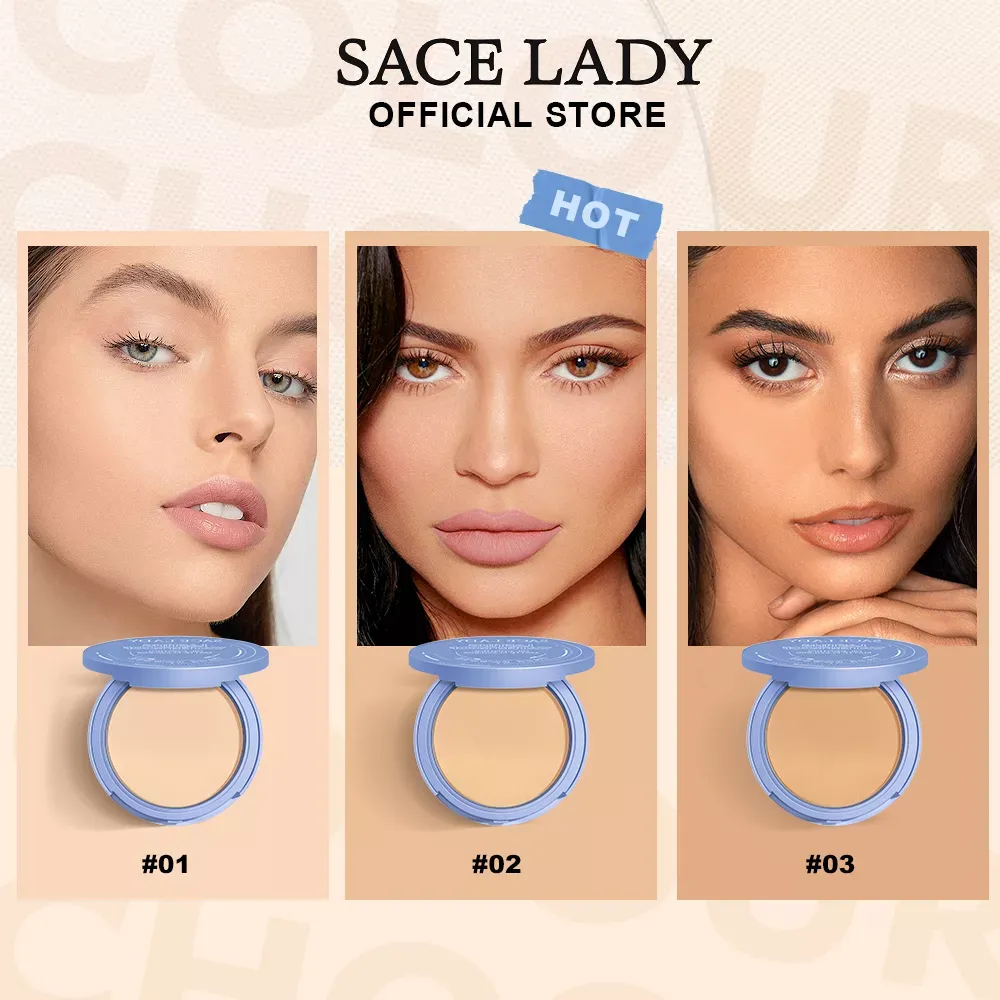 Sace Lady Base De Maquillaje Polvo Compacto Fijador Matte