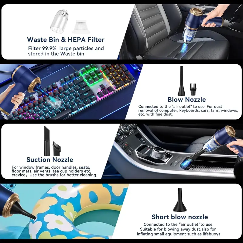  Handheld Car Vacuum Cleaner