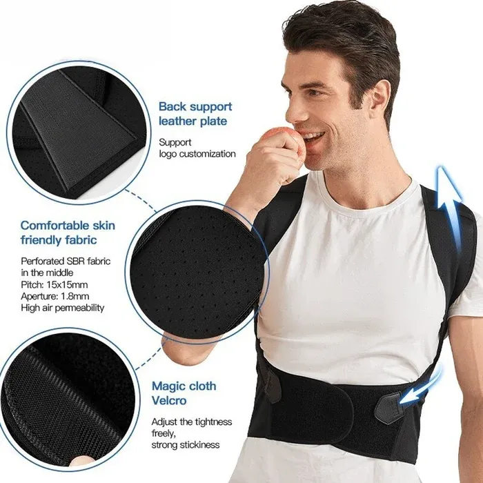 Anti-hunchback posture correction belt