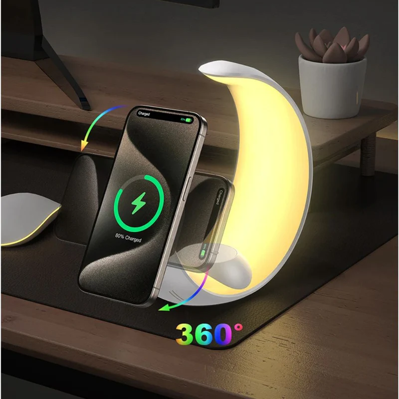 4 in 1 Magnetic Charger & RGB Light for Apple&Android