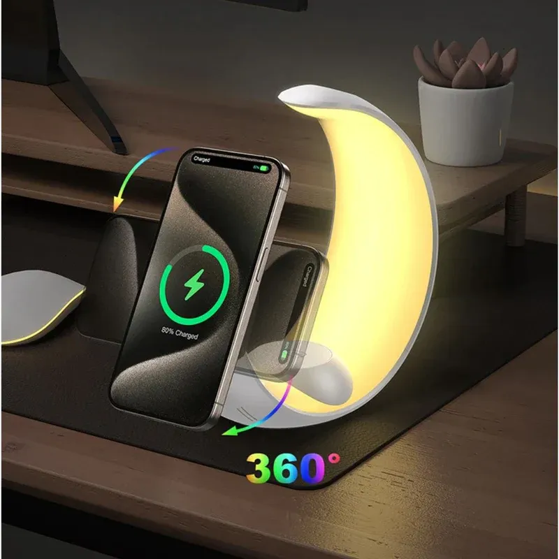 4 in 1 Magnetic Charger & RGB Light for Apple&Android