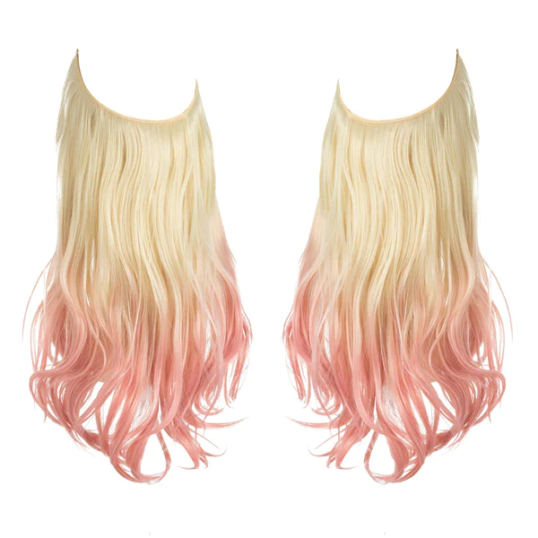 Beach Blonde to Pink Hair Extensions