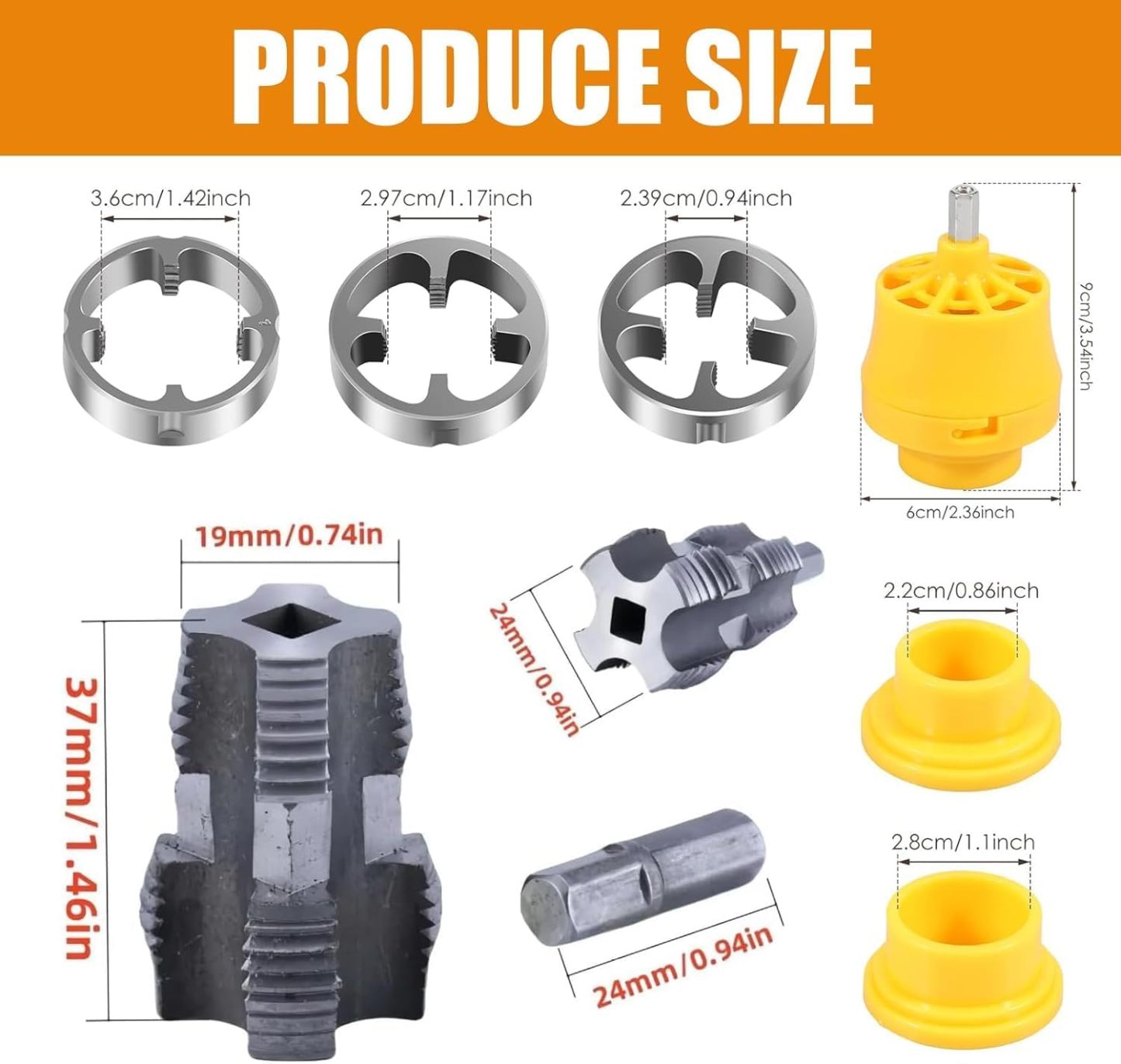 PVC Pipe Threader Kit Pipe Thread Opener
