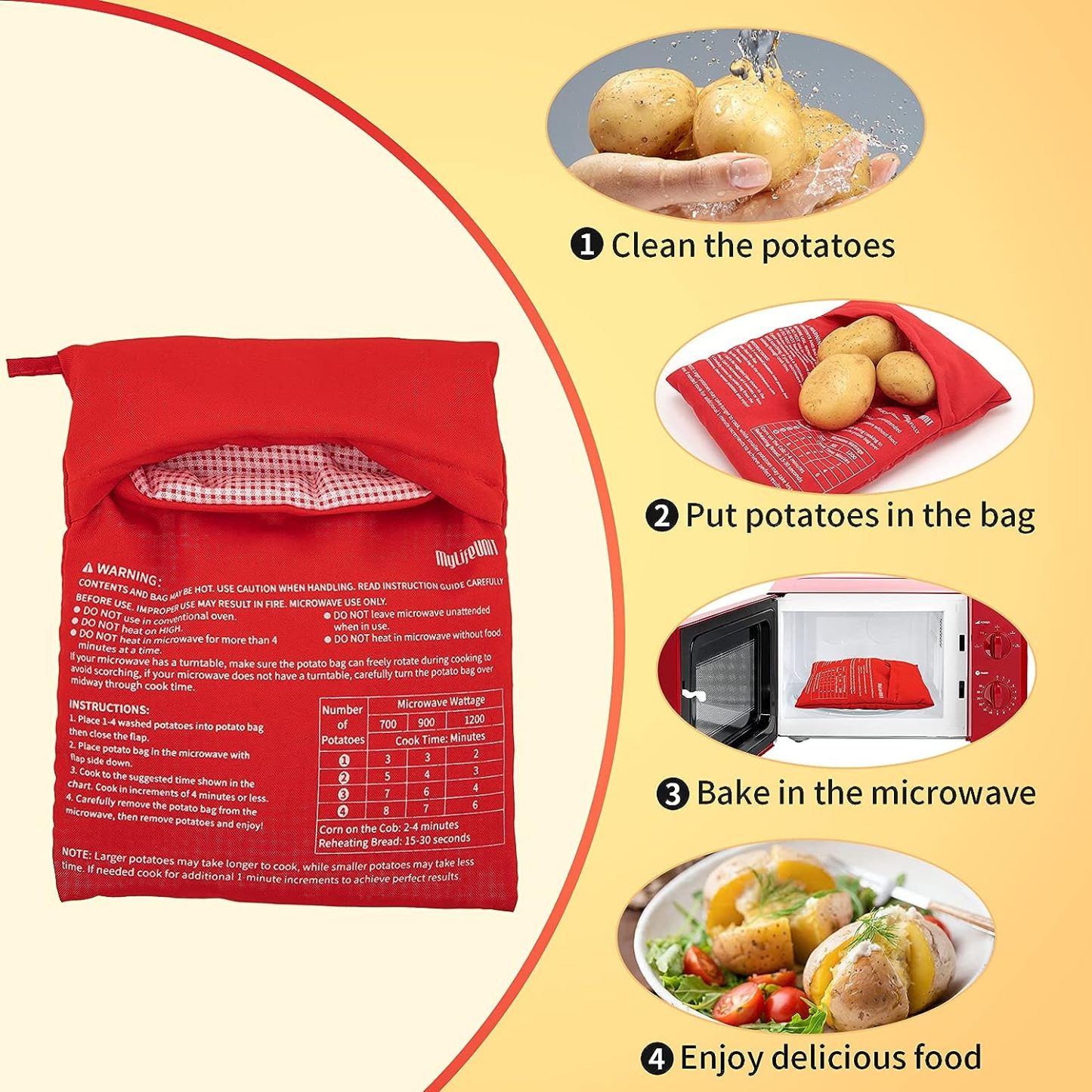 Baked Potato Microwave Baking Bag