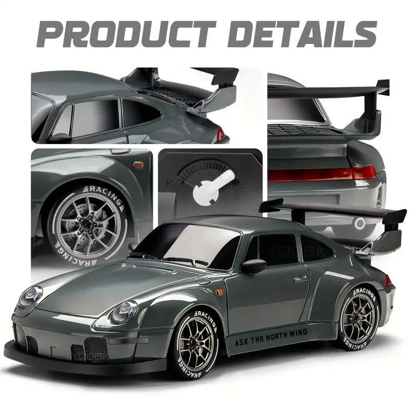 RC Drift Car – 1:24 Scale 4WD Remote Control Racing Car with 2.4GHz & 12.4mph Speed