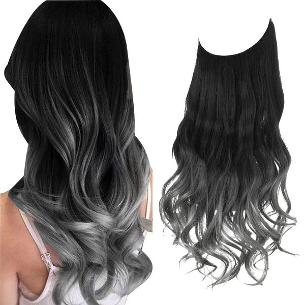 Black to Gray Hair Extensions