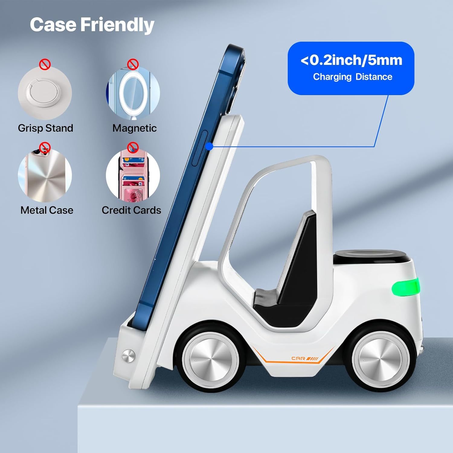 Creative forklift design-5-in-1 wireless charging station