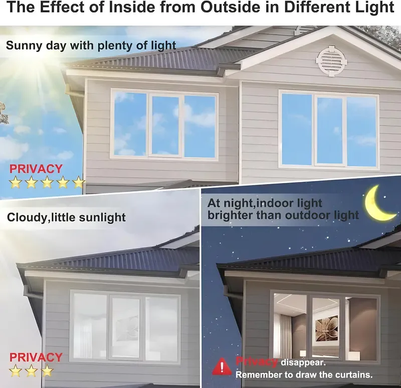 Daytime Privacy Window Film - One Way Mirror