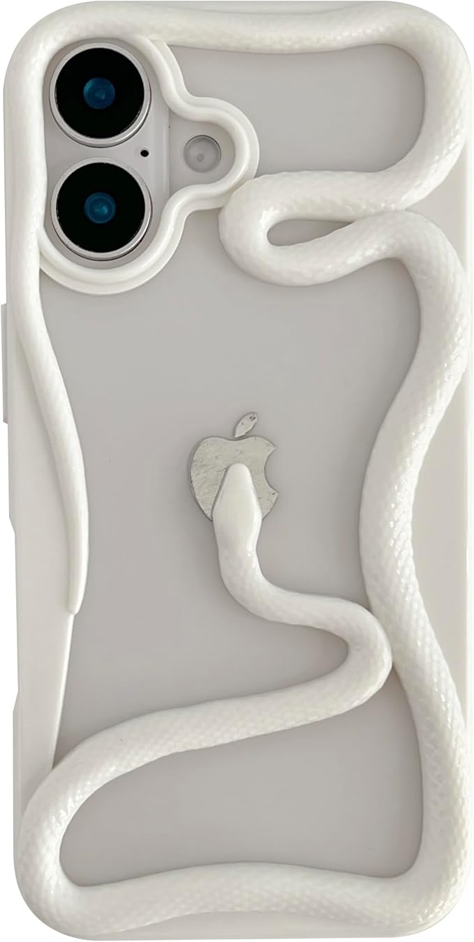 Matte & Glossy Snake Pattern iPhone Case