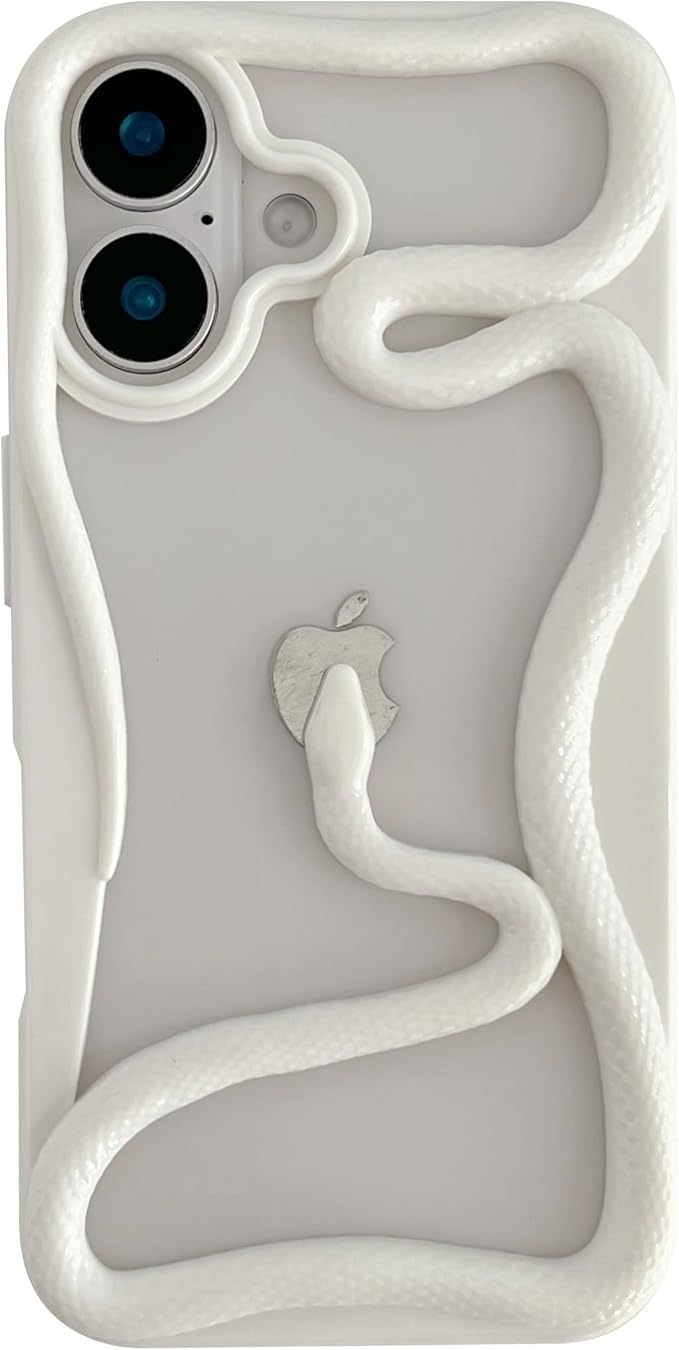 Matte & Glossy Snake Pattern iPhone Case