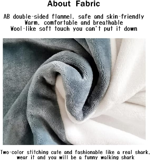 Super Soft Flannel-Shark One Piece Pajamas