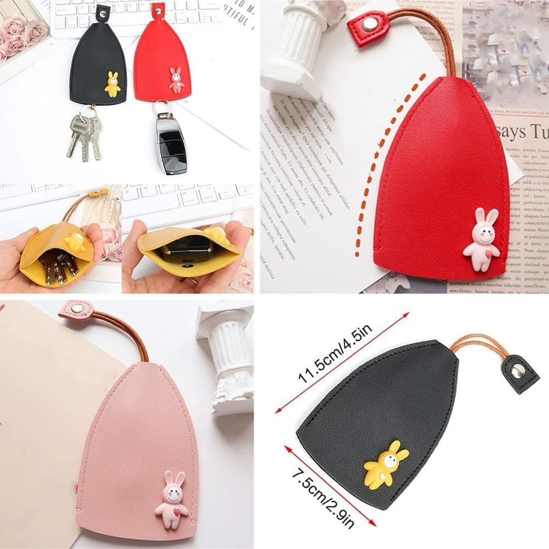 Cute Fruits PU Leather Key Bag