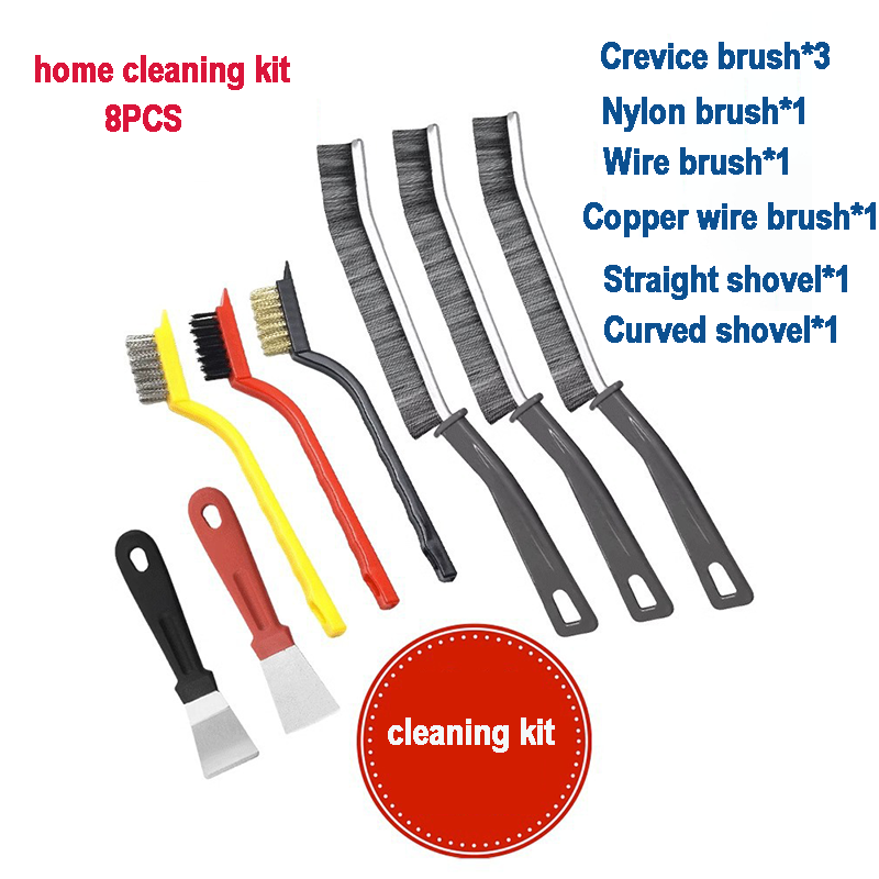 8-piece corner multi-purpose cleaning brush
