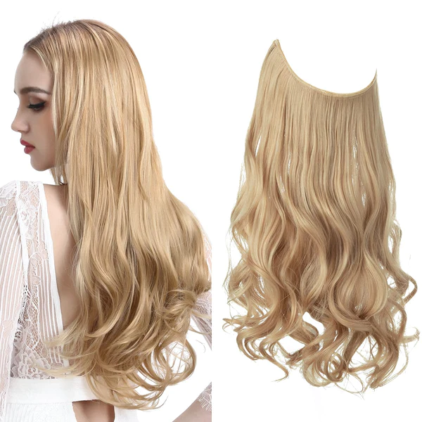 Sand blonde hair extensions
