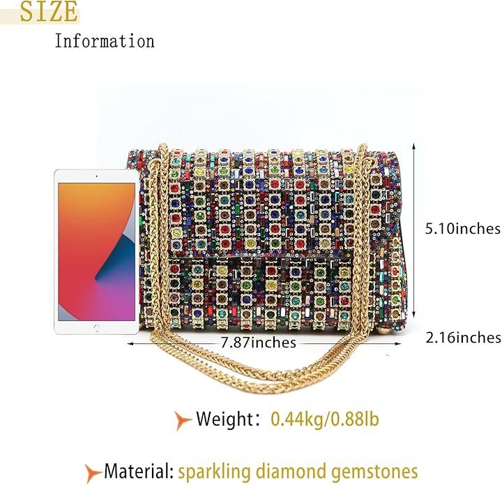Rhinestone Evening Clutch Purse