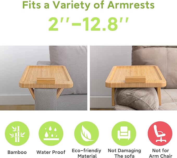 Sofa tray swivel bracket