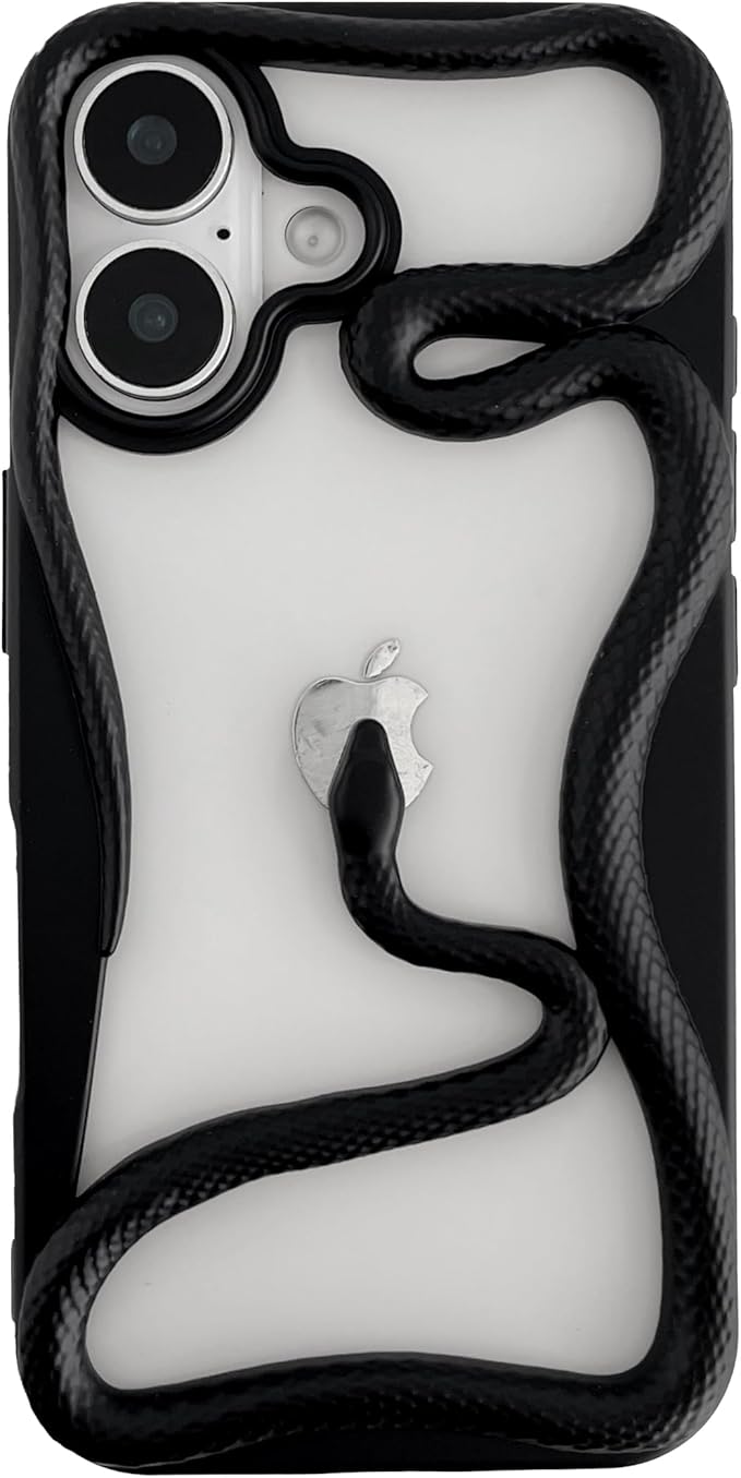 Matte & Glossy Snake Pattern iPhone Case