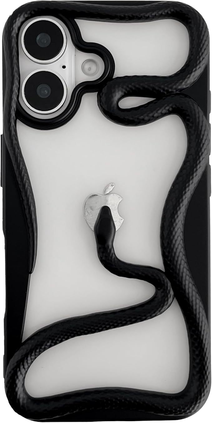 Matte & Glossy Snake Pattern iPhone Case