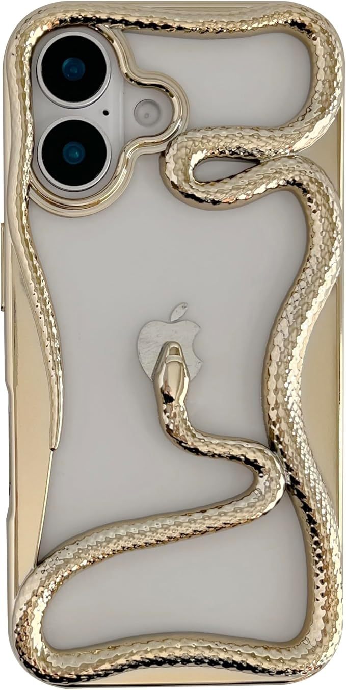 Matte & Glossy Snake Pattern iPhone Case