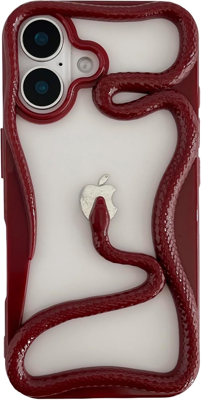Matte & Glossy Snake Pattern iPhone Case